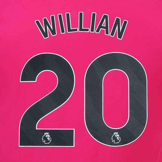 2023 2024 OFFICIAL FULHAM AVERY DENNISON WILLIAN 20 AWAY PLAYER SIZE NAMESET