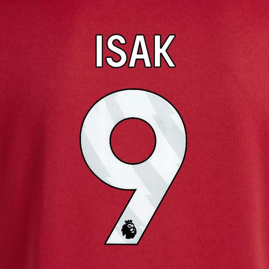2025 2026 OFFICIAL LIVERPOOL ISAK 9 WHITE HOME PLAYER SIZE NAMESET