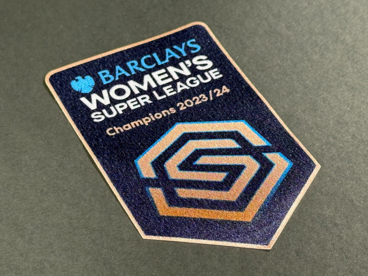 2024 2025 OFFICIAL SPORTING ID WSL CHELSEA CHAMPIONS SLEEVE PATCH