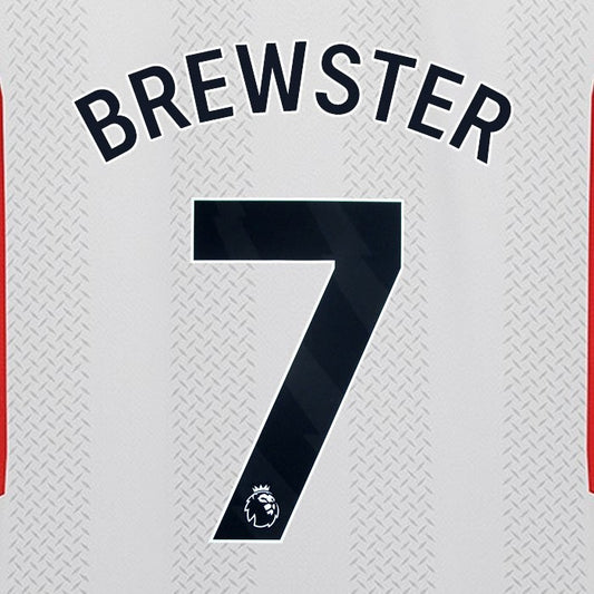 2023 2024 SHEFFIELD UNITED OFFICIAL BREWSTER 7 BLACK 3RD PLAYER SIZE NAMESET