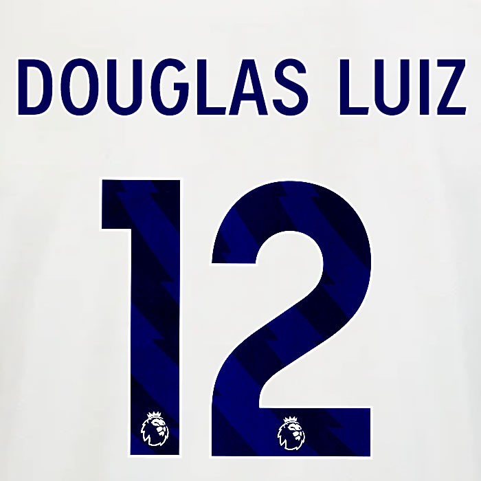2025 2026 OFFICIAL NOTTINGHAM DOUGLAS LUIZ 12 BLUE AWAY PLAYER SIZE NAMESET