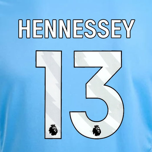 2024 2025 OFFICIAL NOTTINGHAM HENNESSEY 13 WHITE 3RD PLAYER SIZE NAMESET