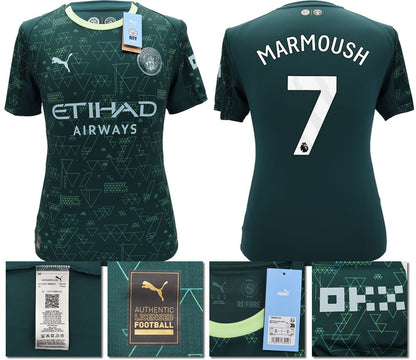 BNWT 2025 2026 MAN CITY PUMA 4TH MARMOUSH 7 FOOTBALL SHIRT