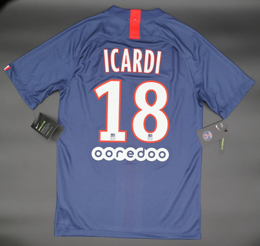 2021 2022 PSG ICARDI 18 HOME SHIRT NIKE FOOTBALL SHIRT MENS SMALL