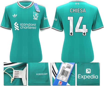 BNWT 2025 2026 LIVERPOOL ADIDAS 3RD SHIRT CHIESA 14 + PATCHES MEN'S