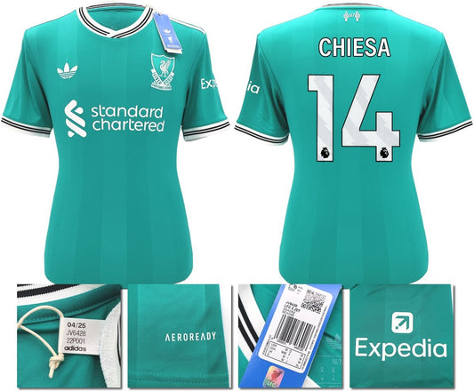 BNWT 2025 2026 LIVERPOOL ADIDAS 3RD SHIRT CHIESA 14 + PATCHES MEN'S