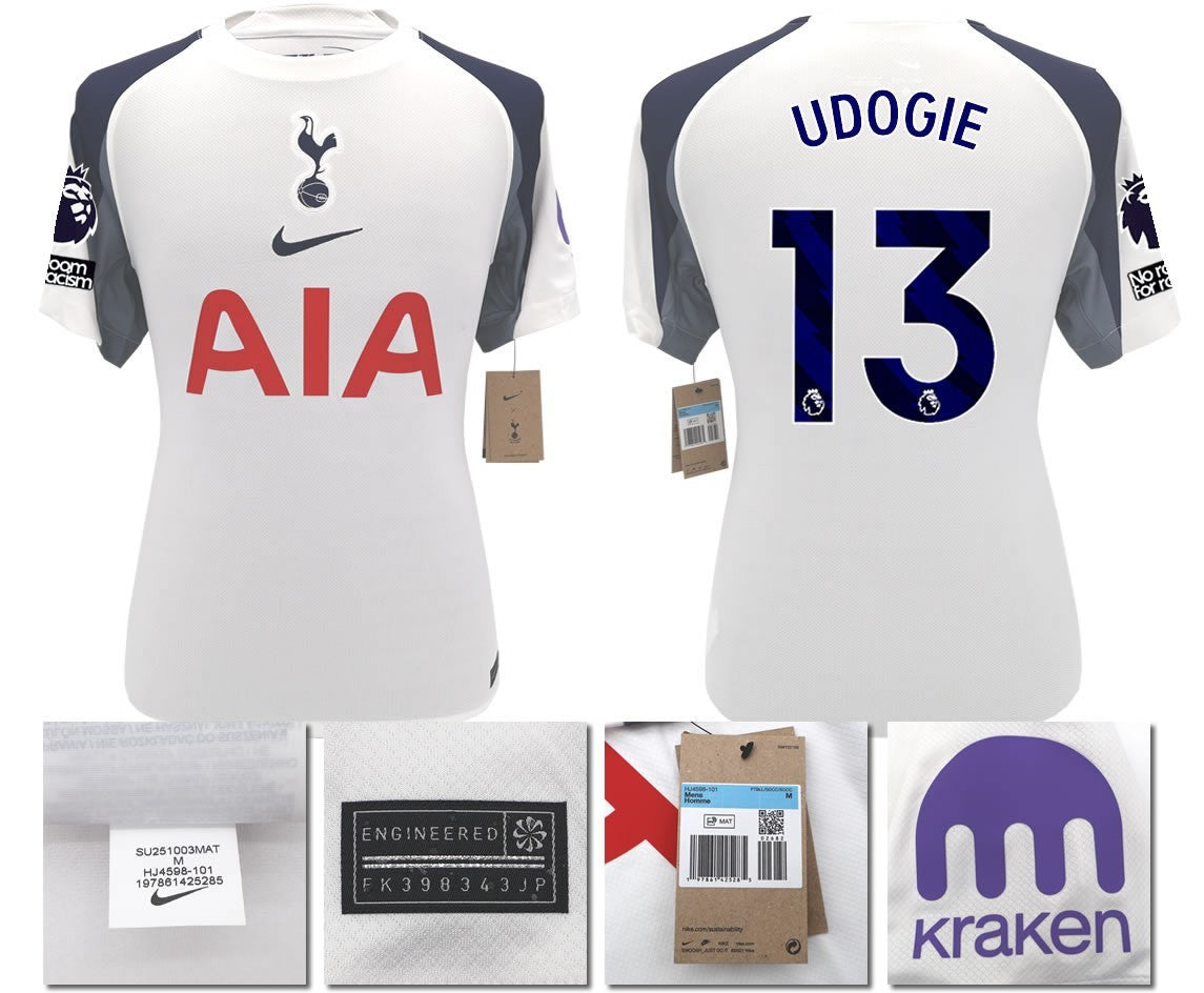 BNWT 2025 2026 TOTTENHAM NIKE HOME UDOGIE 13 FOOTBALL SHIRT MEN'S