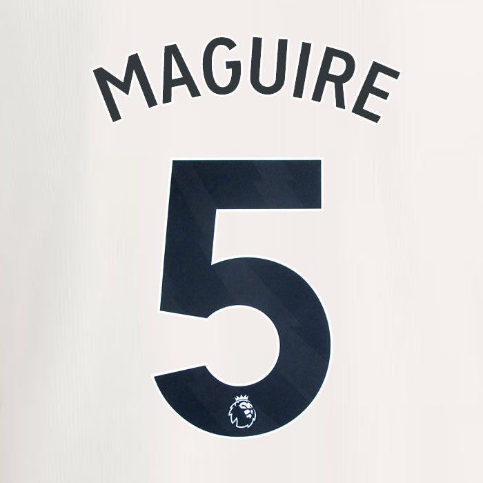 2023 2024 MANCHESTER UNITED MAGUIRE 5 3rd BLACK PLAYER SIZE NAMESET