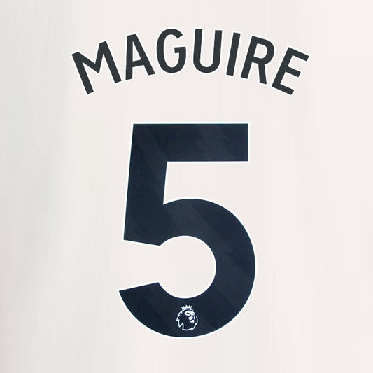 2023 2024 MANCHESTER UNITED MAGUIRE 5 3rd BLACK PLAYER SIZE NAMESET