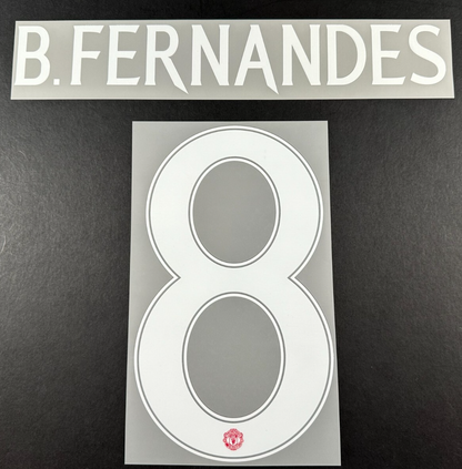 2024 2025 OFFICIAL MAN UNITED B. FERNANDES 8 CUP PLAYER SIZE NAMESET