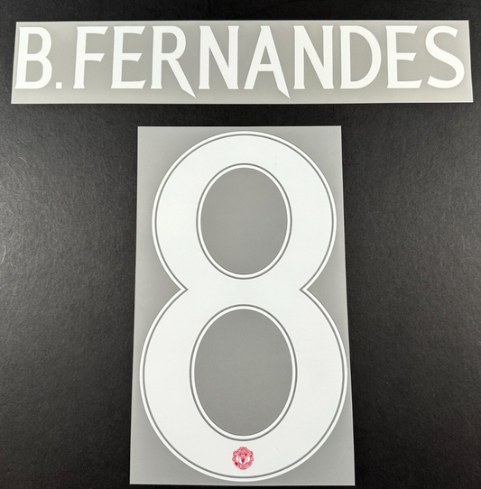 2024 2025 OFFICIAL MAN UNITED B. FERNANDES 8 CUP PLAYER SIZE NAMESET