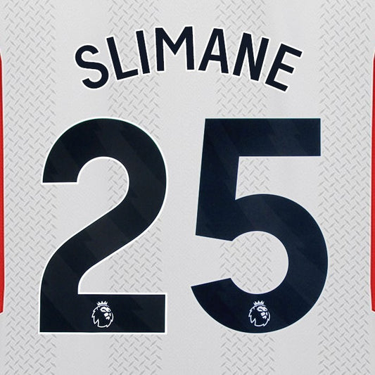 2023 2024 SHEFFIELD UNITED OFFICIAL SLIMANE 25 BLACK 3RD PLAYER SIZE NAMESET