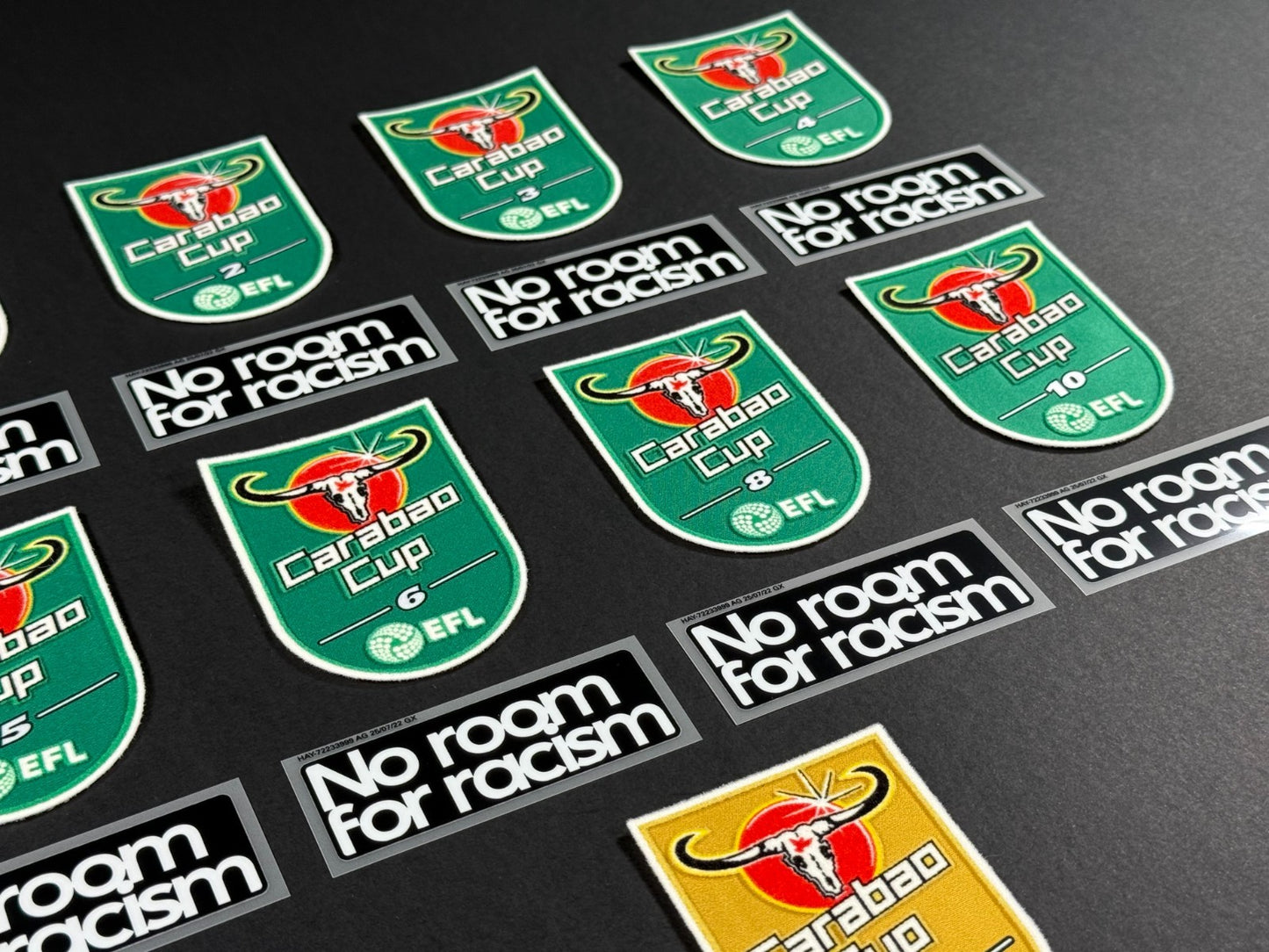 2025 2026 OFFICIAL PLAYER SIZE EFL CARABAO CUP WINNERS + NO ROOM SLEEVE PATCHES
