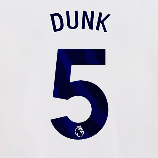 2024 2025 OFFICIAL BRIGHTON DUNK 5 HOME BLUE PLAYER SIZE NAMESET
