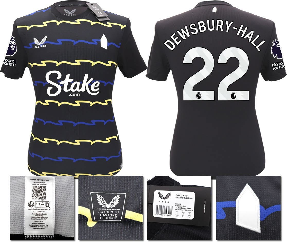 BNWT 2025/2026 EVERTON F.C. CASTORE 3RD SHIRT DEWSBURY-HALL 22