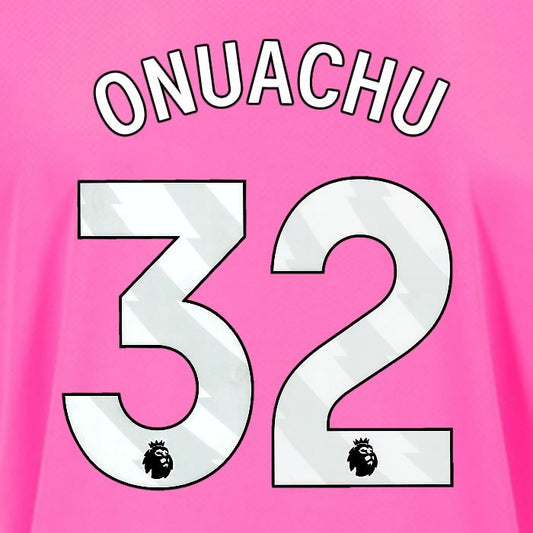 2024 2025 OFFICIAL SOUTHAMPTON ONUACHU 32 WHITE 3RD PLAYER SIZE NAME SET