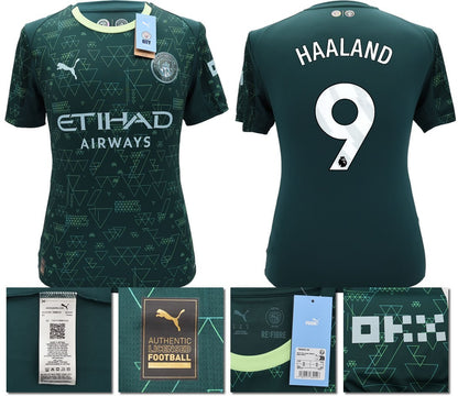 BNWT 2025 2026 MAN CITY PUMA 4TH HAALAND 9 FOOTBALL SHIRT