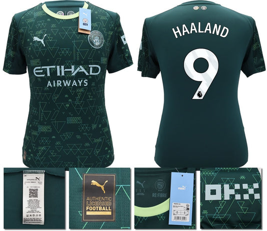 BNWT 2025 2026 MAN CITY PUMA 4TH HAALAND 9 FOOTBALL SHIRT