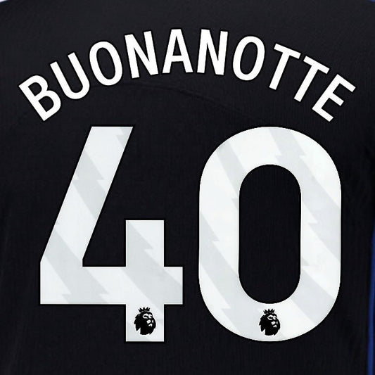 2025 2026 OFFICIAL CHELSEA BUONANOTTE 40 WHITE 3RD PLAYER SIZE NAMESET