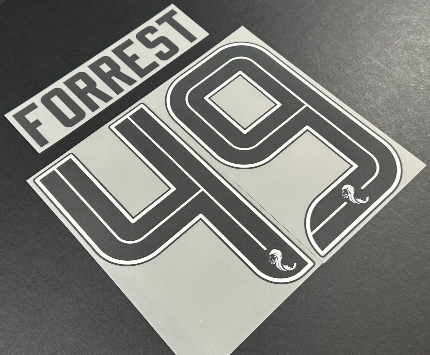 CELTIC 2023-2025 OFFICIAL SPORTING ID FORREST 49 HOME PLAYER SIZE NAME SET