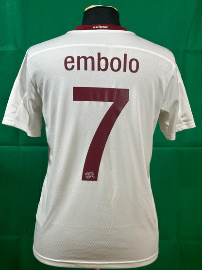 BNWT 2020 2021 SWITZERLAND AWAY PUMA FOOTBALL SHIRT EMBOLO 7 MENS MEDIUM