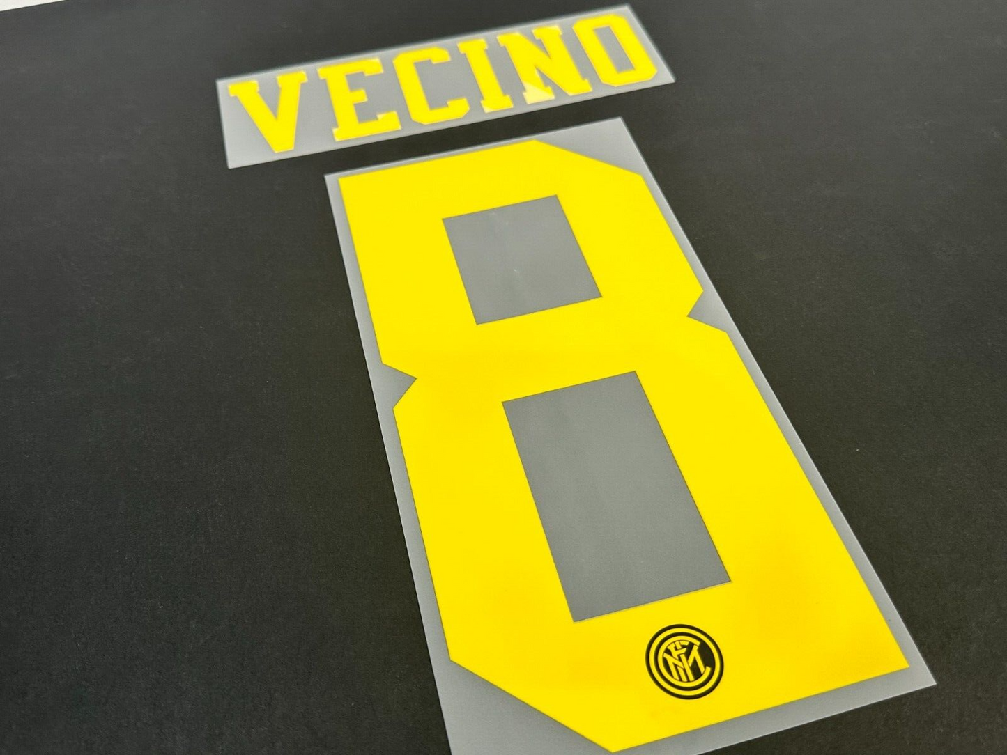 INTER MILAN THIRD 2019 - 2020 OFFICIAL VECINO 8 PLAYER SIZE NAMESET
