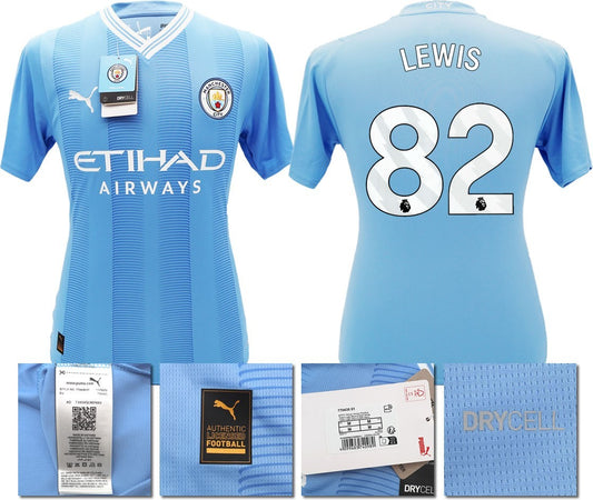 BNWT 2023 2024 MAN CITY PUMA HOME LEWIS 82 SHIRT MEN'S MEDIUM