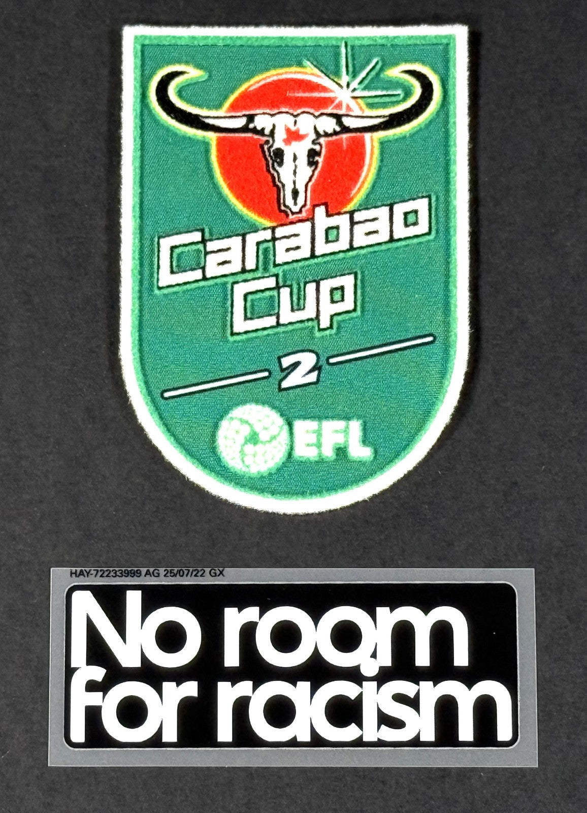 2025 2026 NORWICH CITY EFL CARABAO CUP & NO ROOM FOR RACISM SLEEVE PATCHES