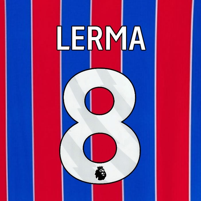 2025 2026 OFFICIAL CRYSTAL PALACE LERMA 8 WHITE HOME PLAYER SIZE NAMESET