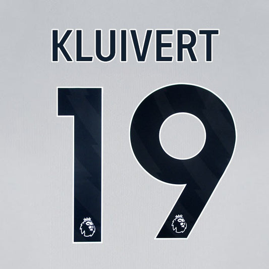 2024 2025 BOURNEMOUTH KLUIVERT 19 BLACK AWAY PLAYER SIZE NAME SET