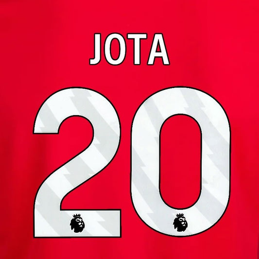 2024 2025 OFFICIAL NOTTINGHAM HUDSON JOTA 20 WHITE HOME PLAYER SIZE NAMESET