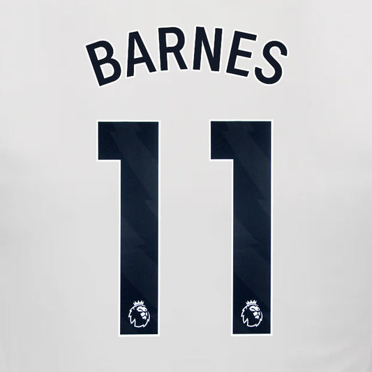 2024 2025 NEWCASTLE BARNES 11 OFFICIAL BLACK HOME PLAYER SIZE NAME SET