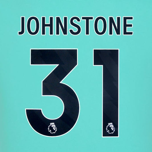 2025 2026 WOLVES AWAY BLACK JOHNSTONE 31 OFFICIAL PLAYER SIZE NAMESET
