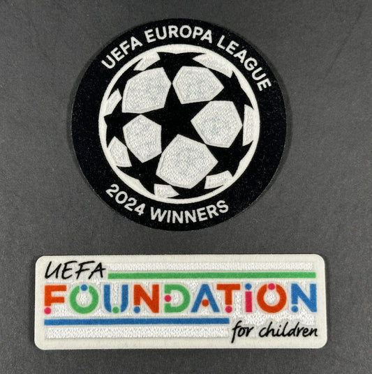 SPORTING ID UEFA EUROPA LEAGUE 2024 WINNERS & FOUNDATION PLAYER SLEEVE PATCH