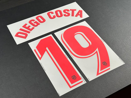 2019 2020 OFFICIAL ATLETICO MADRID DIEGO COSTA 19 AWAY PLAYER SIZE NAMESET