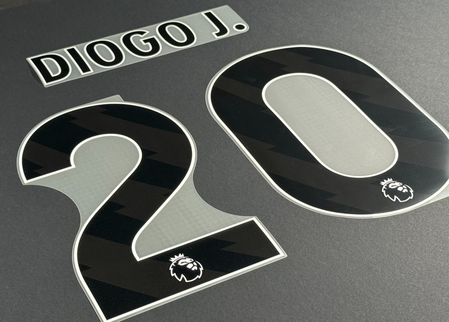 2023 2024 OFFICIAL LIVERPOOL DIOGO J. 20 BLACK PLAYER SIZE NAMESET 250MM