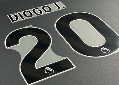 2023 2024 OFFICIAL LIVERPOOL DIOGO J. 20 BLACK PLAYER SIZE NAMESET 250MM