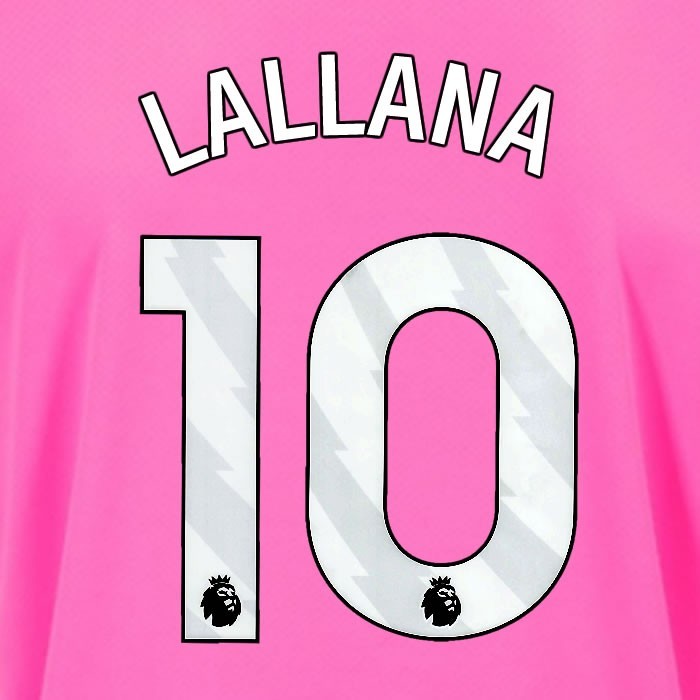 2024 2025 OFFICIAL SOUTHAMPTON LALLANA 10 WHITE 3RD PLAYER SIZE NAME SET