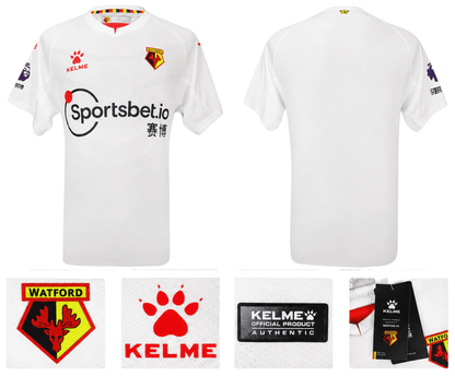 BNWT 2020 2021 WATFORD AWAY KELME FOOTBALL SHIRT PERSONALISED MEN'S MEDIUM