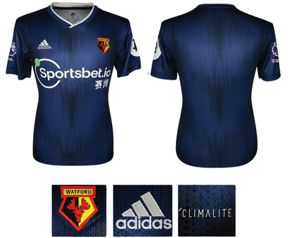 BNWT 2019 2020 WATFORD AWAY ADIDAS FOOTBALL SHIRT DEULOFEU 7 MEN'S