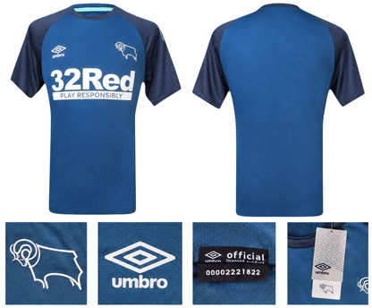 BNWT 2020 2021 DERBY AWAY UMBRO FOOTBALL SHIRT PERSONALISED MEN'S MEDIUM