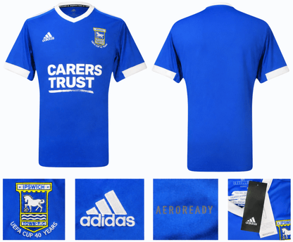 BNWT 2020 2021 IPSWICH TOWN HOME ADIDAS FOOTBALL SHIRT PERSONALIZED MEN'S MEDIUM