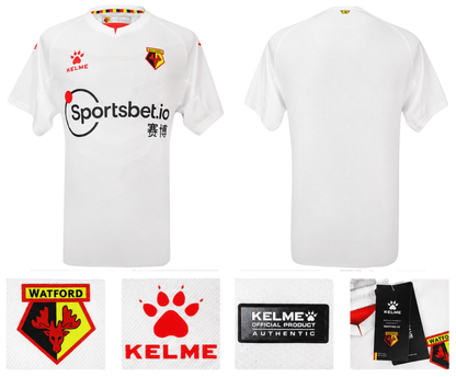 BNWT 2020 2021 WATFORD AWAY KELME FOOTBALL SHIRT PERSONALISED MEN'S MEDIUM