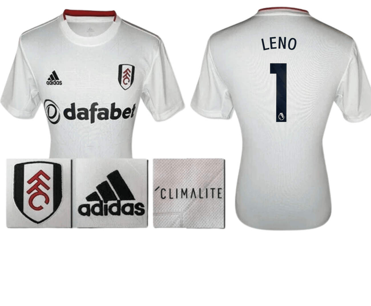 BNWT 2019 2020 FULHAM HOME ADIDAS FOOTBALL SHIRT MENS