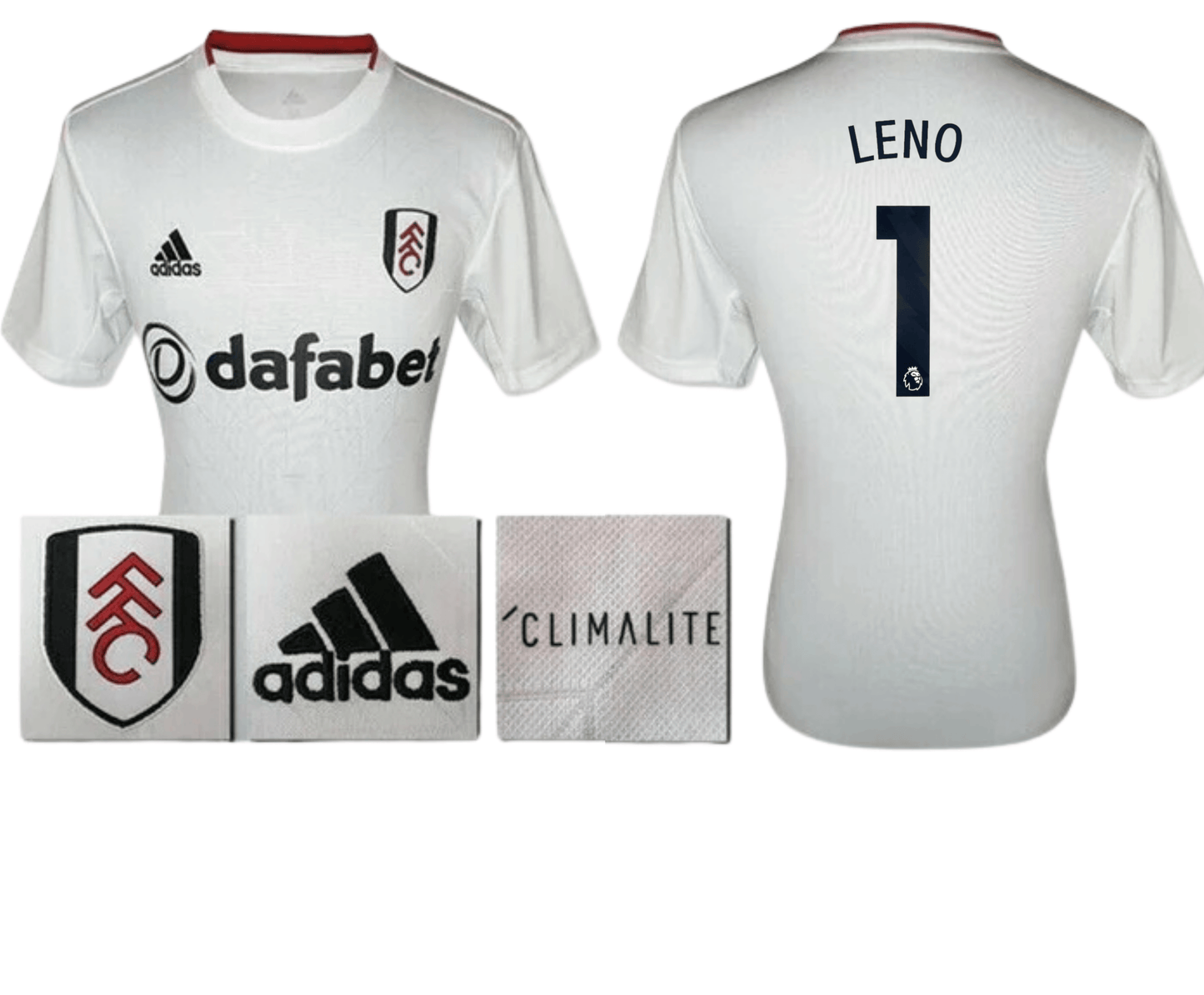 BNWT 2019 2020 FULHAM HOME ADIDAS FOOTBALL SHIRT MENS