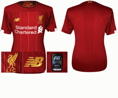 BNWT 2019 2020 NEW BALANCE LIVERPOOL HOME SHIRT VIRGIL 4 MENS