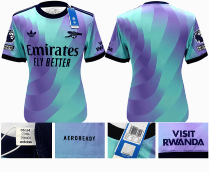 BNWT 2024/2025 ARSENAL F.C. ADIDAS 3RD SHIRT ZINCHENKO 17 + PATCHES