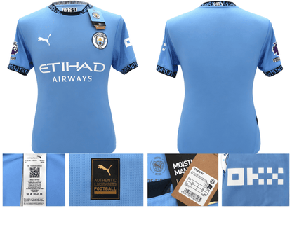 BNWT 2024 2025 MAN CITY PUMA HOME STONES 5 FOOTBALL SHIRT