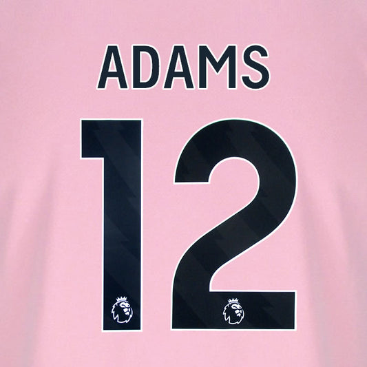 2025 2026 BOURNEMOUTH ADAMS 12 BLACK 3RD PLAYER SIZE NAME SET