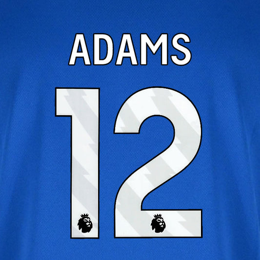 2025 2026 BOURNEMOUTH ADAMS 12 WHITE AWAY PLAYER SIZE NAME SET